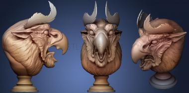 3D model Male Griffin Bust (STL)